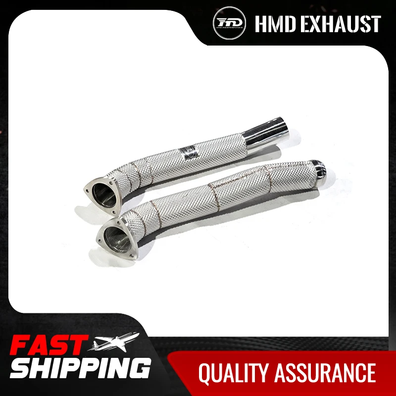 HMD Car Accessories Exhaust Manifold Front Pipe for Aston Martin DB11 With Catalytic Converter Downpipe Catless