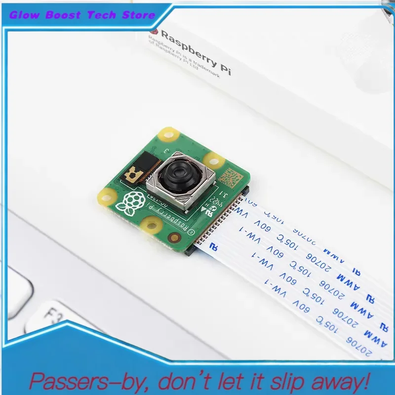 Módulo de cámara Glow Raspberry Pi 3: sensor IMX708 de 12 MP, HDR, enfoque automático, vídeo 1080P50, amplio 120 °     FOV, Negro y Standa