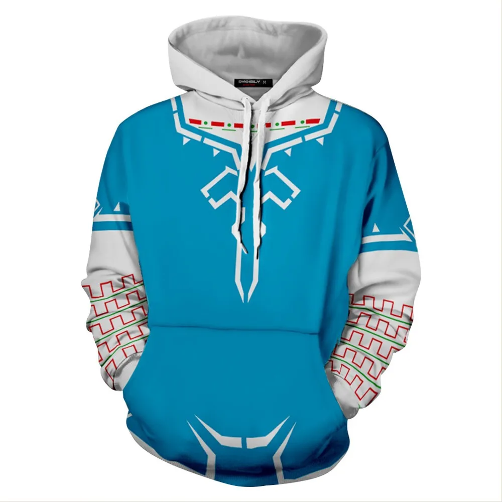 

Fulujiacos Zelda Link Champion's Tunic Hoodie Pullover Sweatshirt Suit Gift