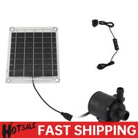 12V 10W Fountain Panel Pump Watering System Mini Solar Panel Fountain with Adjustment Switch Solar Panel Pump Kits for Fish Tank