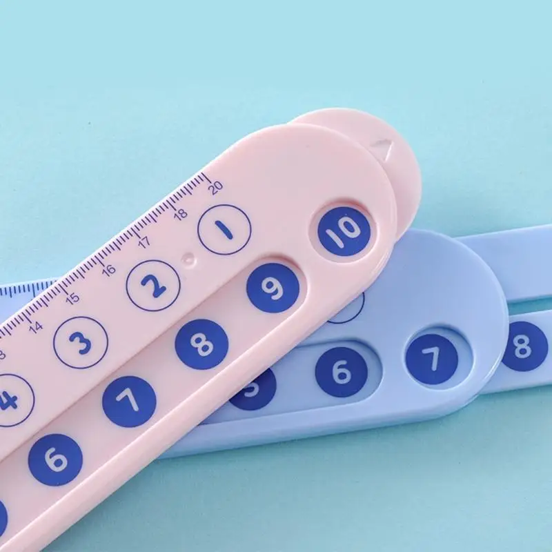 W89C Slide Ruler for Mathematics Kid Digital Decomposition Ruler Number Decomposition Ruler Math Training Number Matching Toy