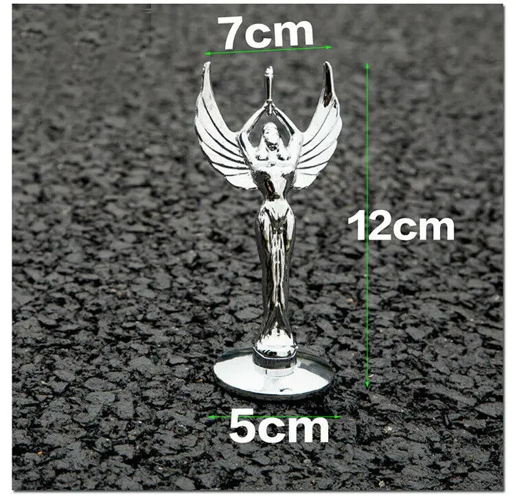 

Golden Metal 3D Nymph Goddess Car Hood Ornament Emblems Badge Decal Sticker