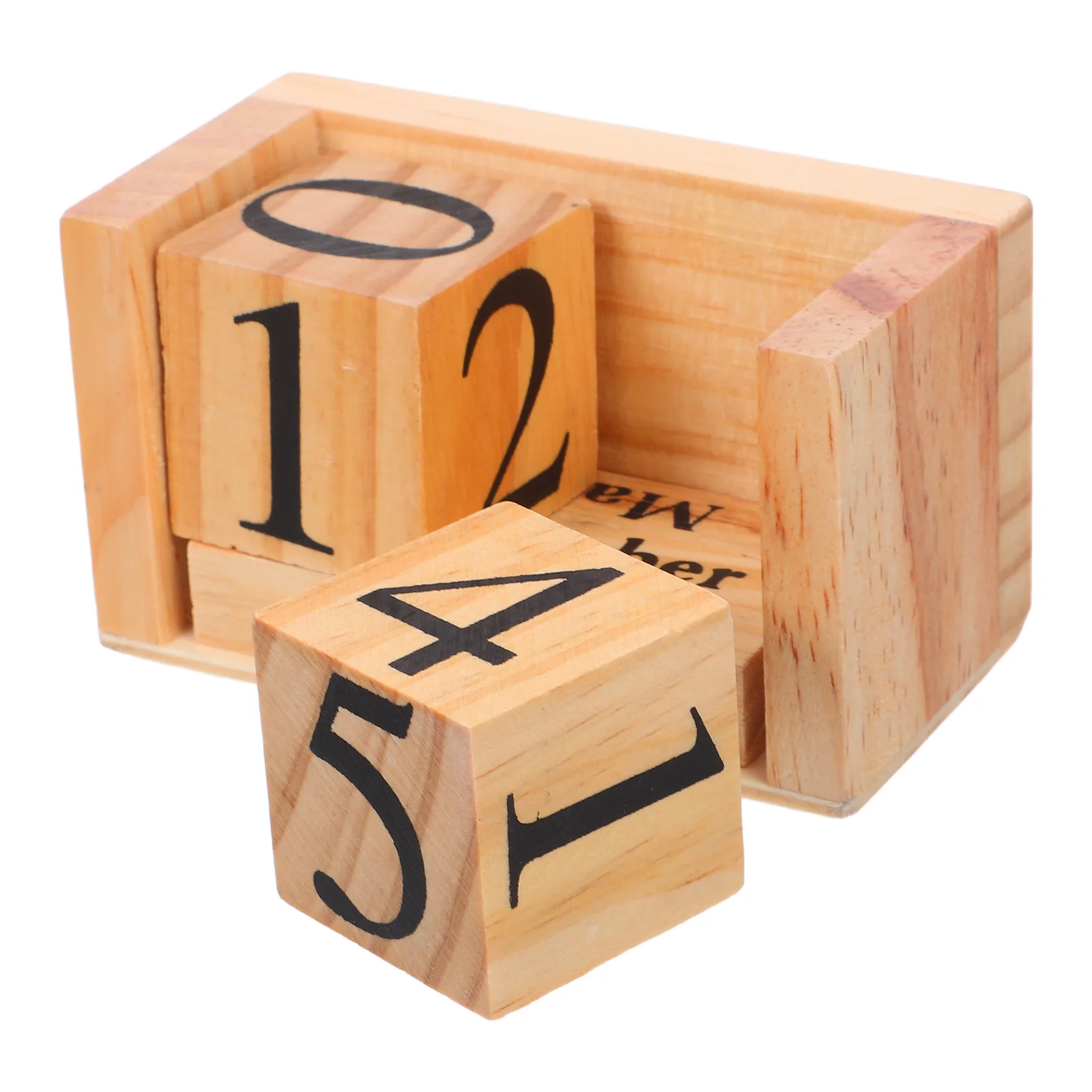 مكتب خشبي كتلة خشبية صلبة تقويم دائم دليل تاريخ الوجه عرض الحبوب الطبيعية ديكور لمكتب الاستخدام المنزلي كتلة