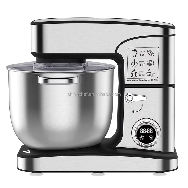 Large Capacity 10L 12L 16L Digital Display Kitchen Appliances Commercial Dough Pizza Flour Mixer Electric Stand Food Mixer