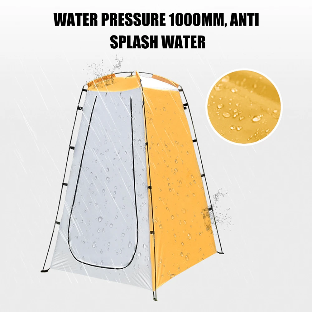 

Portable Bathing Cam Tent Privacy Toilet Easy Setup Outdoor Wildern Changing Room Waterproof UV Protection for Hiking Travel