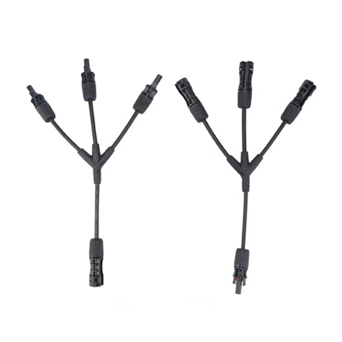 A Set Solar Panel Connector 1 to 3 Y Branch Splitter 1000V 1500V 30A PV Parallel Combiner Adapter 30cm