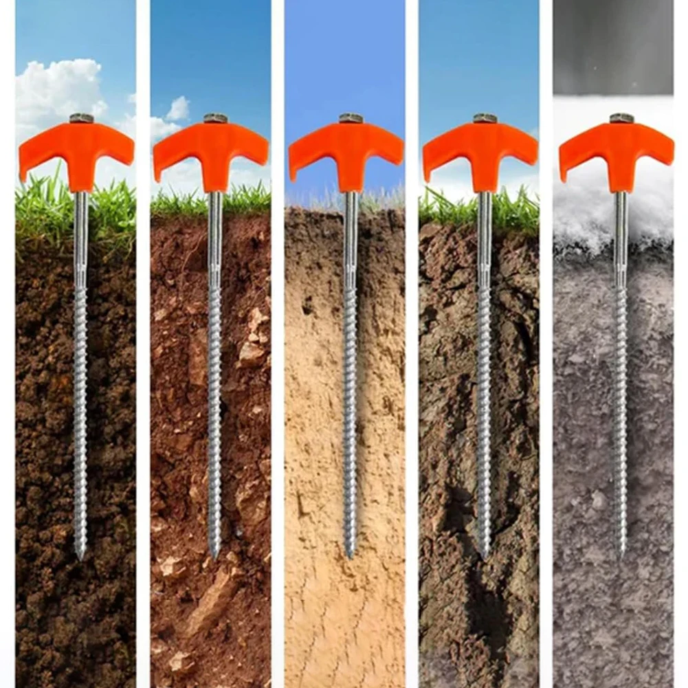 4/8 قطعة المسمار في خيمة حصص الأرض حصص الثقيلة 20/25 سنتيمتر حصص التخييم مع حقيبة التخزين توهج في الظلام لخيم الستائر