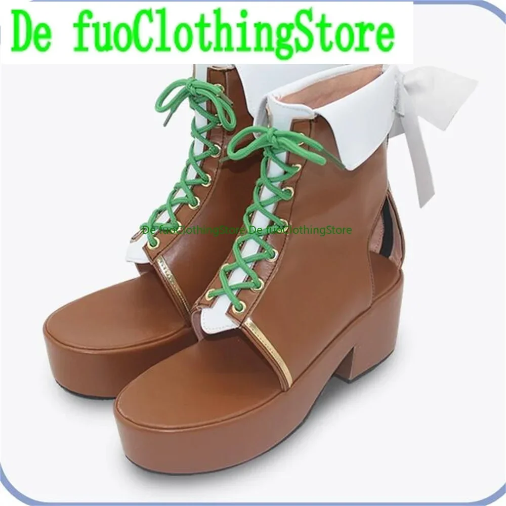 

Sakamata Chloe Virtual Ceres Fauna Cosplay Shoes Boots Game Anime Halloween Christmas DefuoClothing Shoes Store