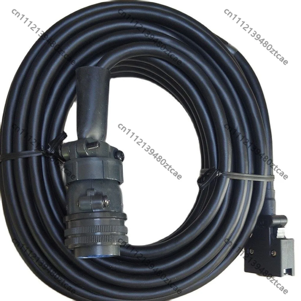 Servo Motor Encoder Feedback Cable 10m Shielded Signal Wire Straight Plug