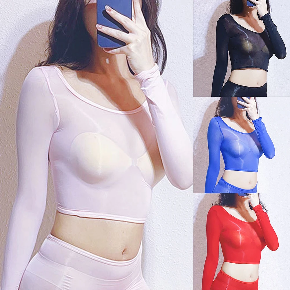 See Through Bra Long Sleeved Tops Oily Reference Applicable Gender Application Suitable Season Clothing Length