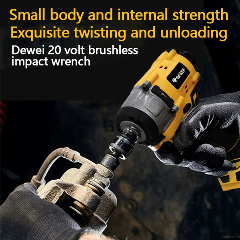 Electric Goddess HBS004 205N.m Cordless Electric Impact Wrench Brushless Electric  Hand Drill Power Tool For Dewalt 20V Battery