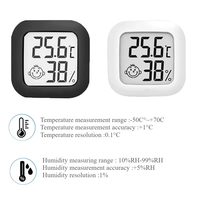 1PC Digital LCD Thermometer Hygrometer Indoor Room Mini Electronic Temperature Humidity Meter Sensor Gauge 4 Color for Home Baby
