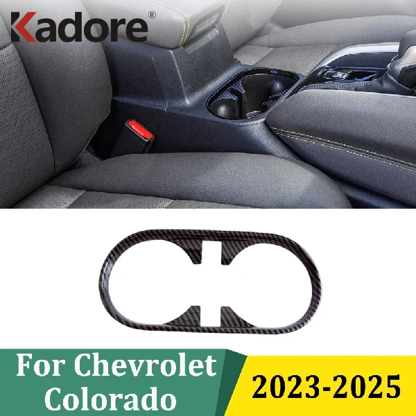

For Chevrolet Colorado 2023 2024 2025 Front Rear Water Cup Holder Cover Trim Frame Panel Car Interior Decorative Aceessories