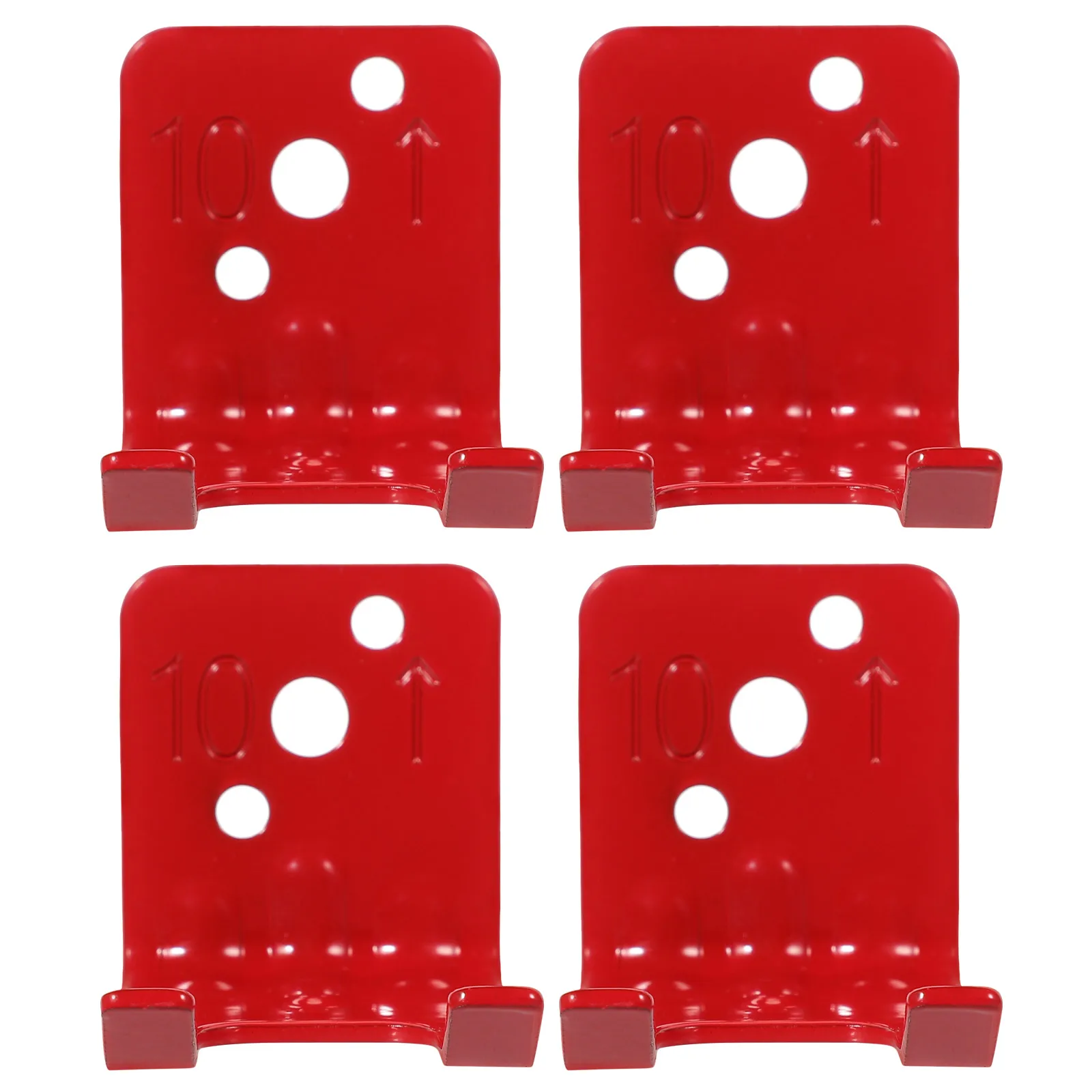 

4 Pcs Fire Extinguisher Bracket Holder Wall Mount Hook Red 2 5cm Heavy Duty Universal Fits Most Easy Install Sleek