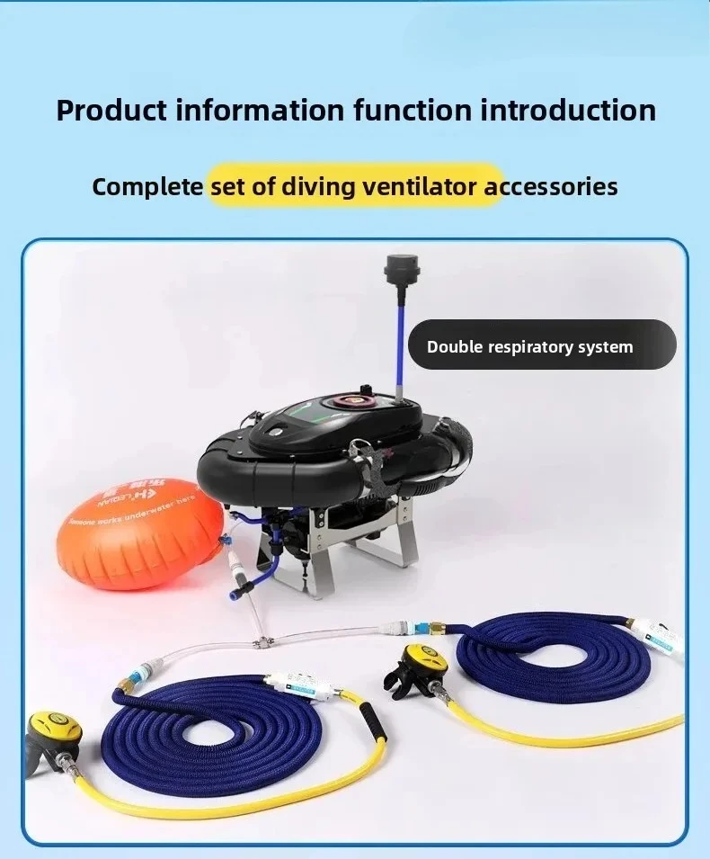 Underwater fishing tube diving breathing apparatus equipment complete set of equipment