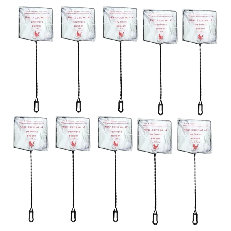 

Effective Fish Catching Cleaning Tool Fish Net For Aquariums Enthusiasts 10pcs