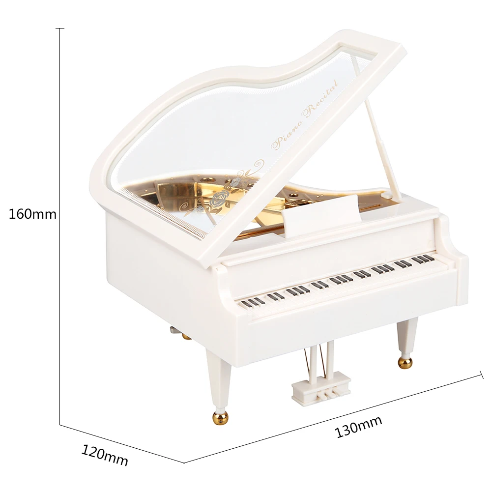 Dancing Ballerina Elegant Music Box Romantic Classic Piano Musical Box Exquisite Creative Eco-friendly for Birthday Wedding Gift