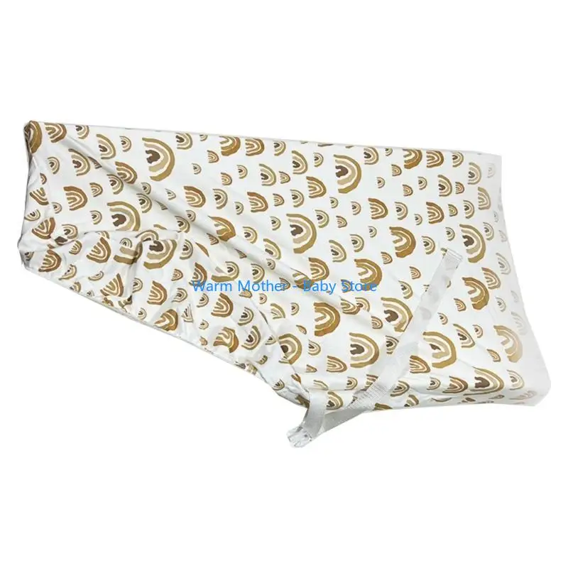 Lenzuolo per culla per neonato per materasso rettangolare ovale a clessidra, lenzuolo con angoli in cotone traspirante 57QE