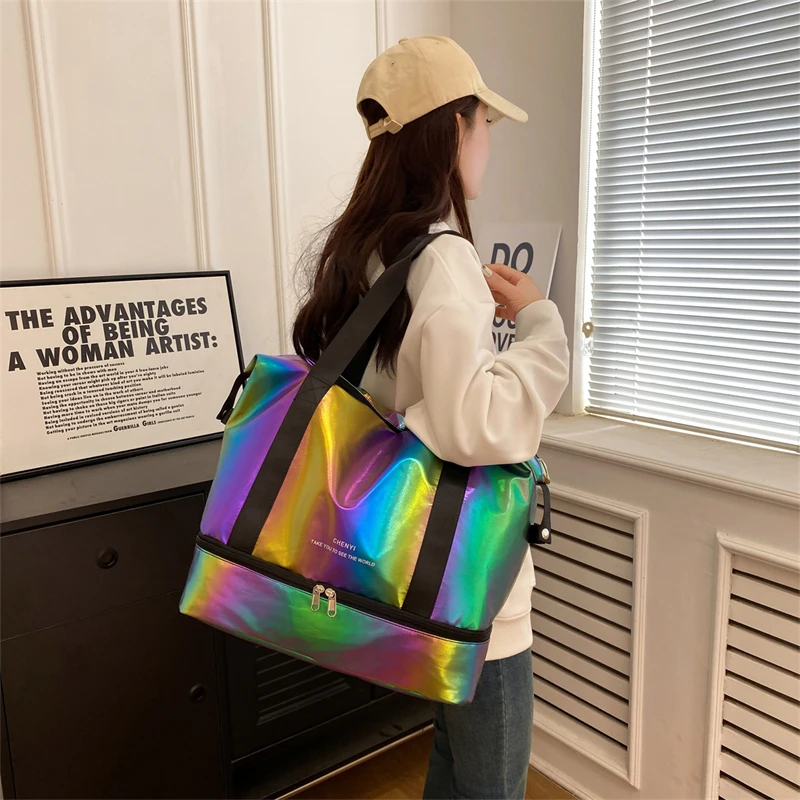 

Fashion Large Travel Bag Business Trips Backpack Women's One Shoulder Commuter Casual Crossbody Gym Female Duffle Tote Bags