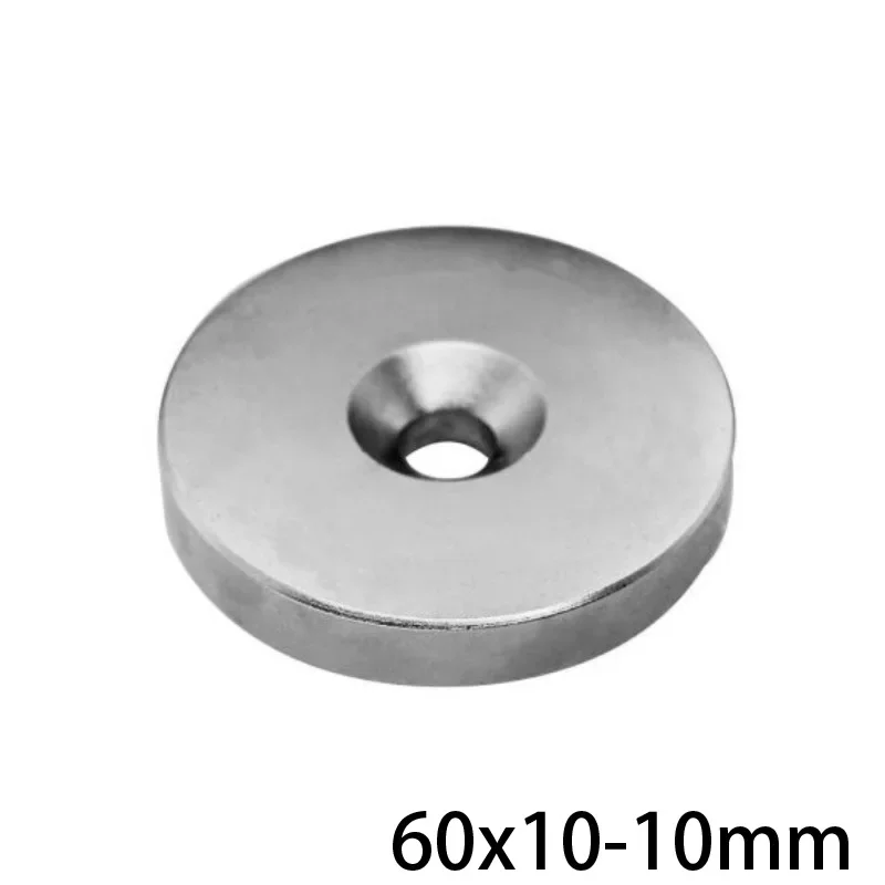 

60x10-10 мм Сильный Магнит 60*10 мм отверстие 10 мм потайной Неодимовый Магнит 60x10-10 мм постоянный магнит NdFeB 60*10-10