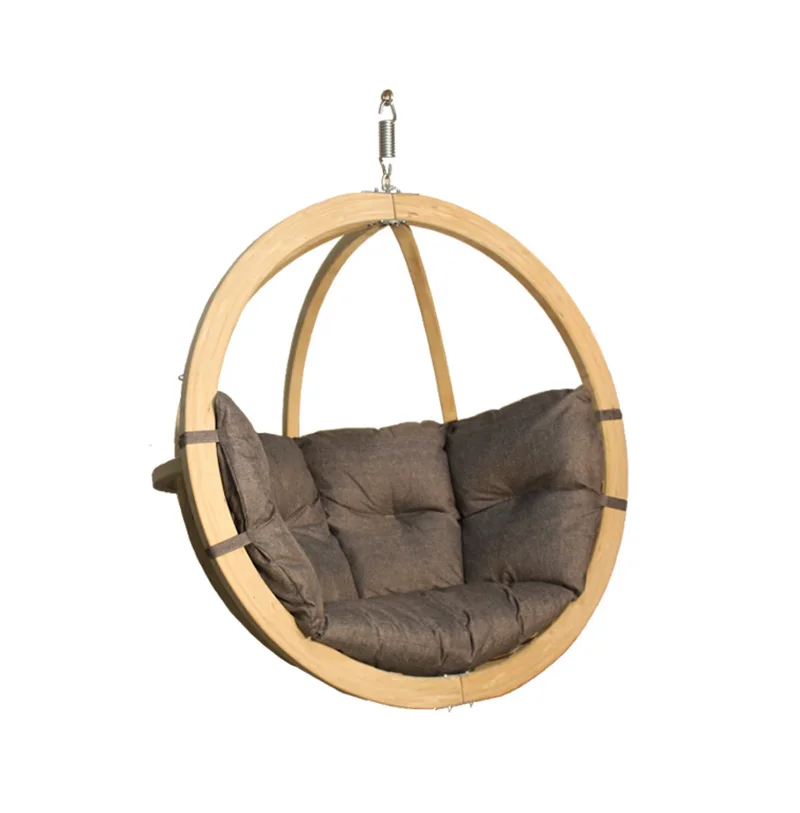 

-Birdcage Style Hanging Chair With Modern Style For Outdoor Garden Furniture And Seat Cushions