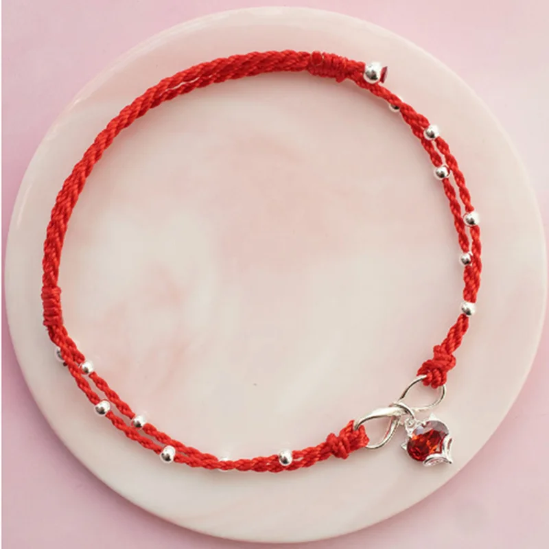 PANJBJ 925 Silver Color Mosubi Zircon Anklet For Women Girl Simplicity Retro Exquisite Jewelry Birthday Gift Dropshipping