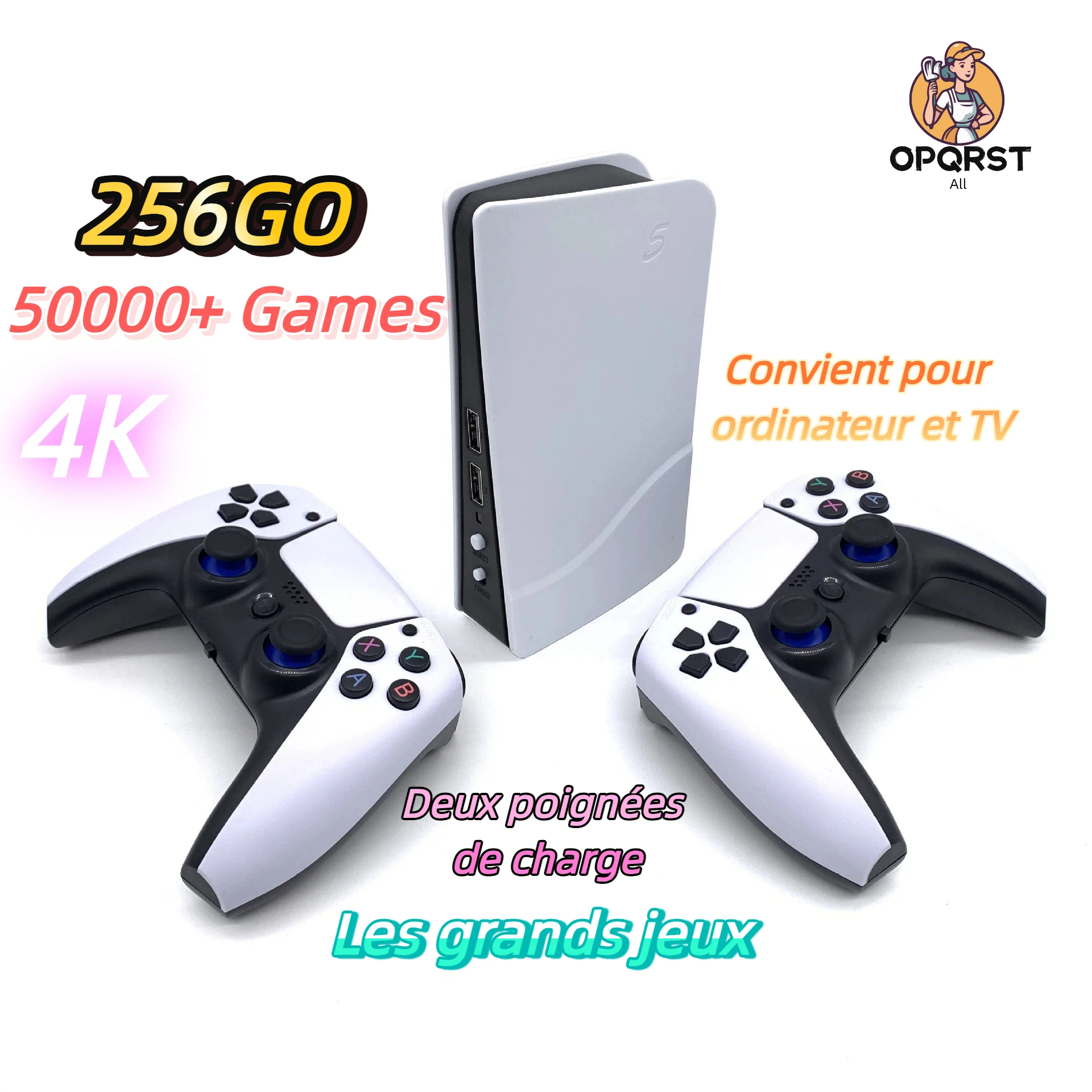 P5 Plus para Consola de Videojuegos PS5 Plus, 4K HD, Chip Nostálgico PSP S905, Videojuego para TV, Juego 3D, HDMI, 2.4G Inalámbrico