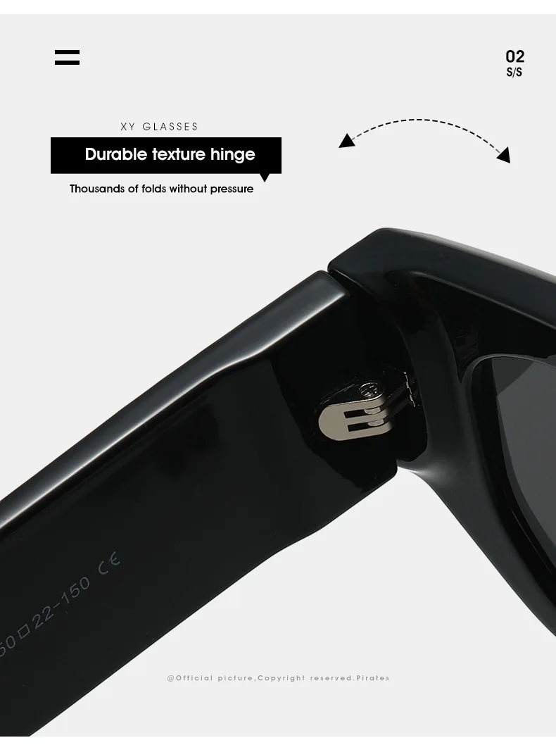 2026 Kleine Rechteckige Sonnenbrille für Damen mit Kreisverzierung, Europäischer Hip-Hop-Stil, Modische Straßenmode, UV400-Schutz – Detail 13