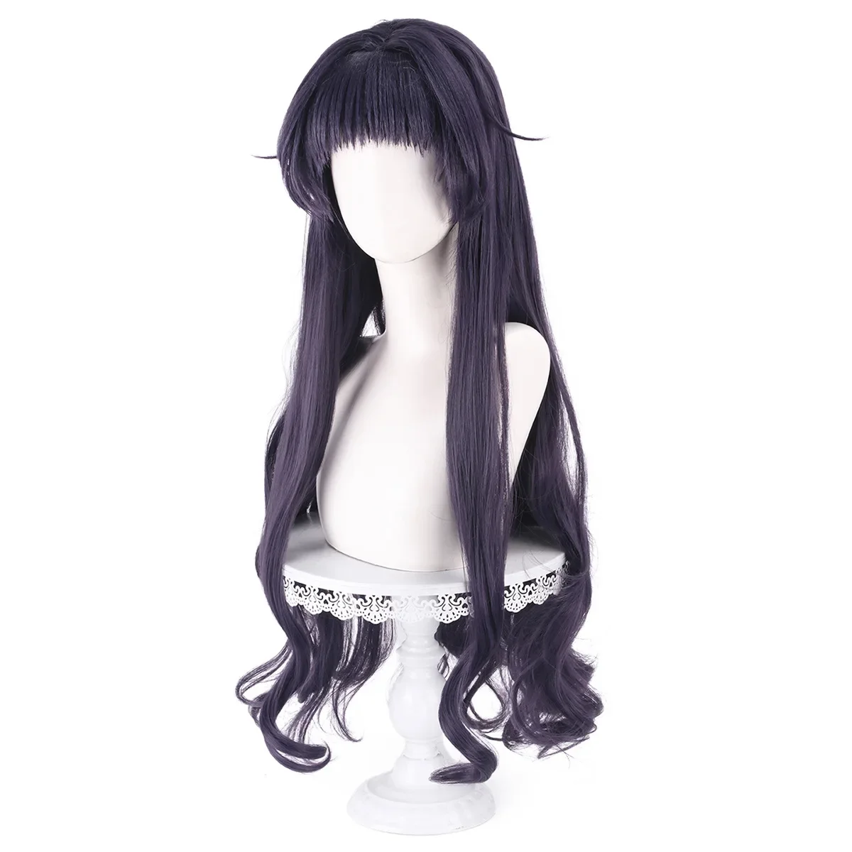 Synthetic Cosplay Wig Flower Blossom Design, Natural Scalp Top, Heat Resistant, Anime Style, Daily Wear, Party, Halloween Hair