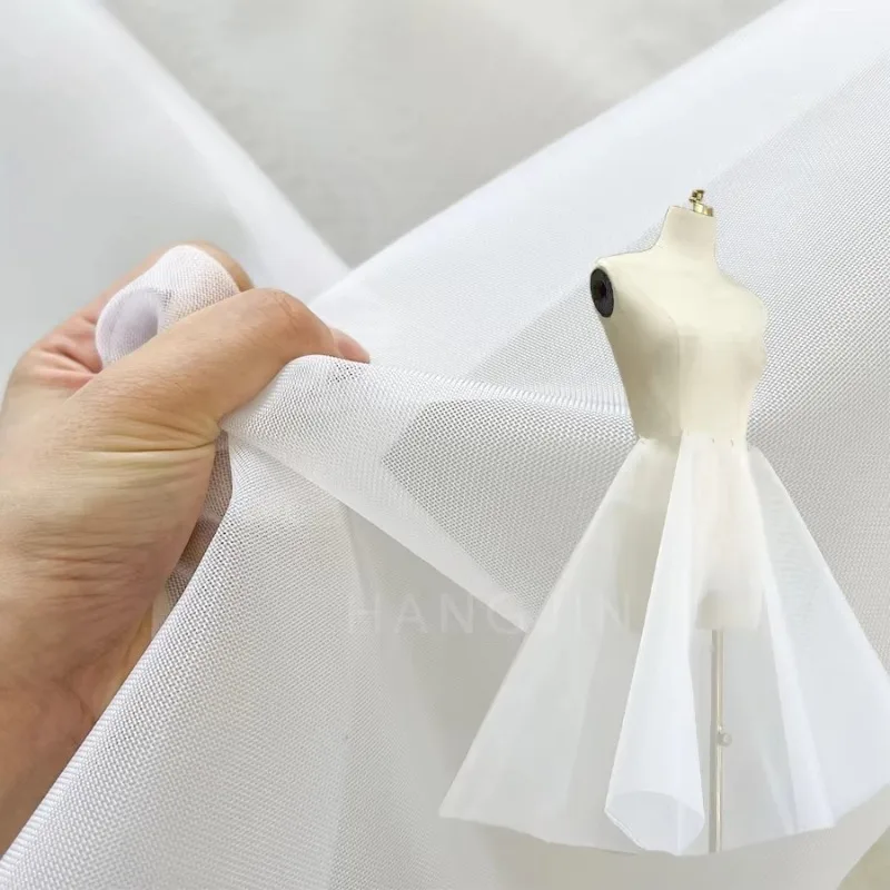 Tissu Ripstop en Maille Corset Rigide Épaissi 40D, Résistant aux Déchirures, 100% Nylon, Tulle Rigide pour Doublure de Crinoline de Robe de Mariée # 23