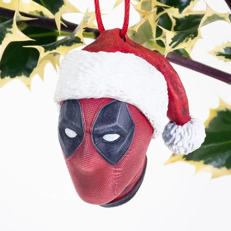 Deadpool Christmas Tree Decoration New Marvels Action Figures Pendant Car Hangings Xmas Ornaments Accessories Classic Toys Gift