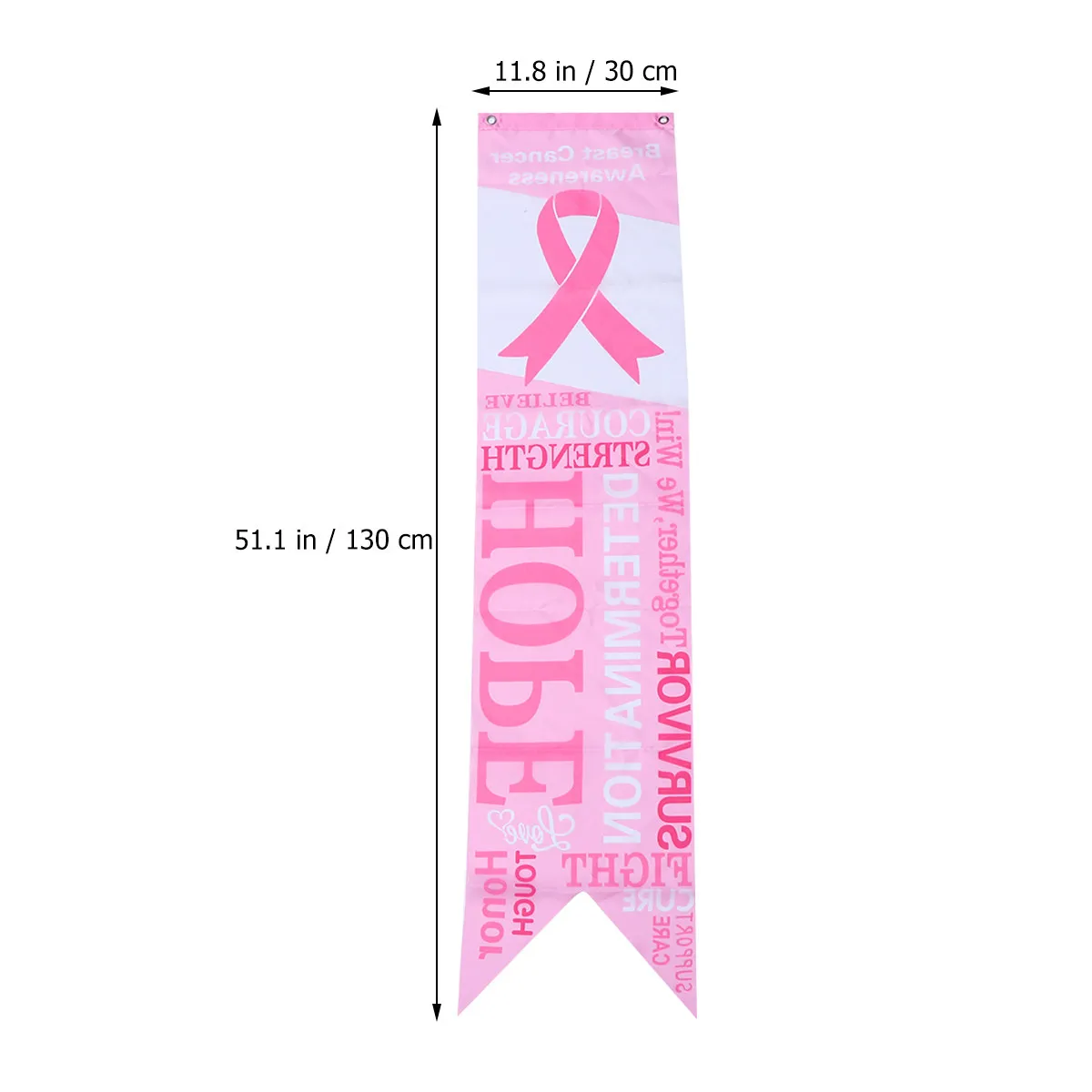 2Pcs Pink Banners Breast Cancer Awareness Decor for Walls Doors Windows Tables Photo Backdrop Indoor Outdoor