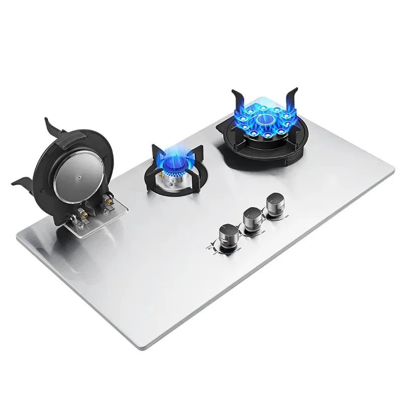 

Gas stove LPG Smart gas stove Stainless steel top battery 3 burner Kitchen gas stove
