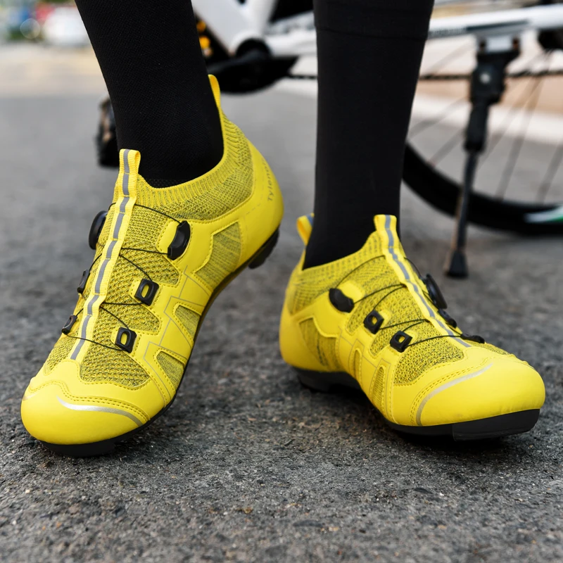 

Bicycle professional riding shoes comfortable breathable four seasons unisex anti slip wear-resistant large-sized cycling shoes