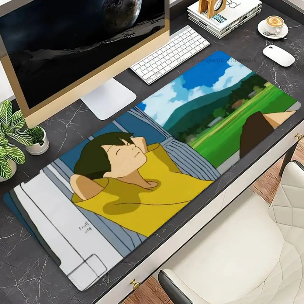 The Boy Under The Starry Sky Mousepad Non-slip Suitable For Office Computers Laptops E-sports Game Desk Mats XXL Keyboard