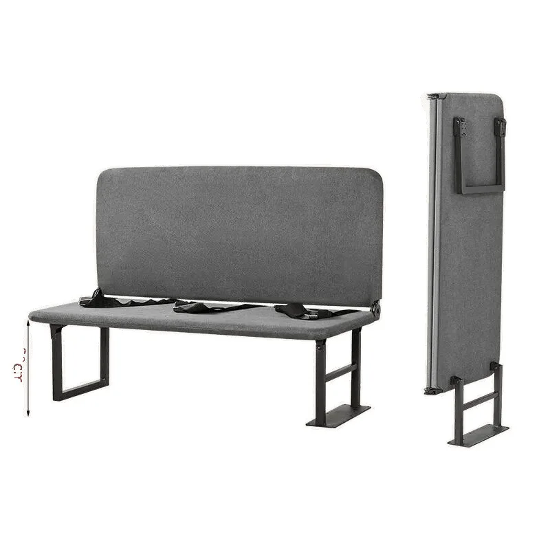 Rear folding seat of van, large folding side hanging seat, double triple seat, bed saves space