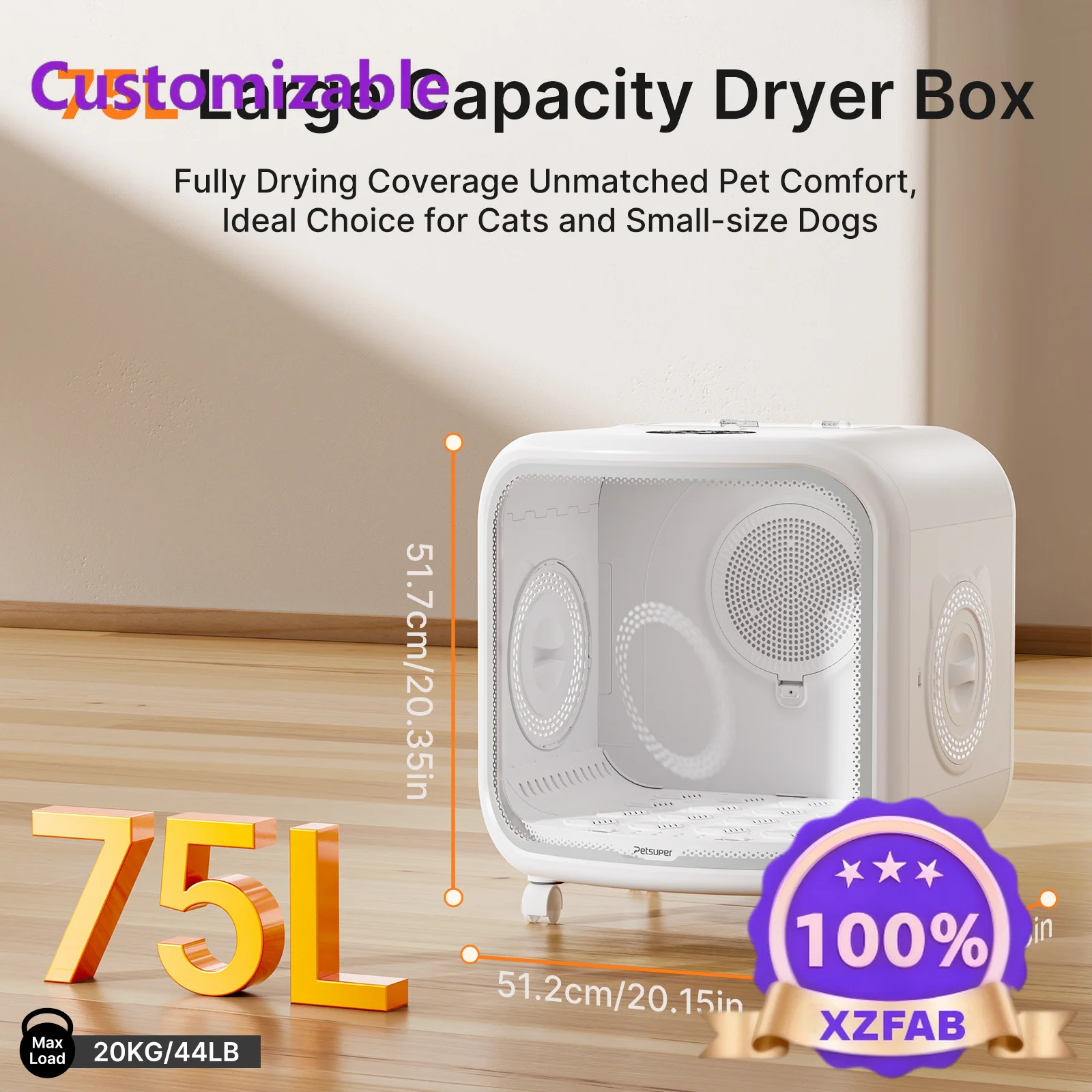 Factory Direct 2026 Wholesale Automatic High Velocity Dog and Cat Hair Blower Cat Plastic Groomers Dryer Box Drying Cabin