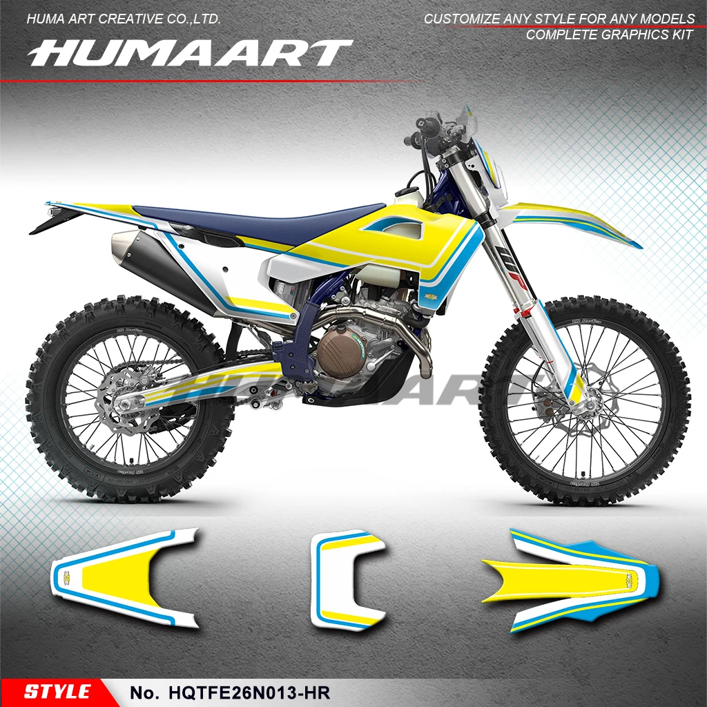 

HUMAART Motorcycle Graphics Racing Sticker for Husqvarna TE 125 250 300 300pro FE 350s 350pro 450 501s 2026 Decal, Rebuilding