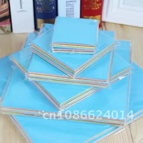 

100pcs / Set Kids Handmade DIY Scrapbooking Craft Decor Square Origami Paper Scrapbook Cardstock Double Sides Solid Color