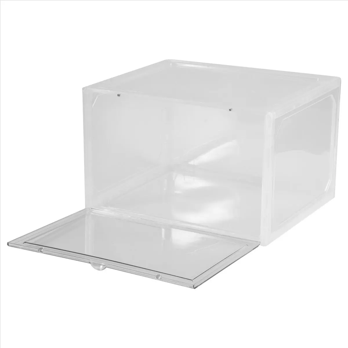 AT33 Magnetic Suction Sneaker Storage Box Transparent Basketball Shoes Shoe Box Collection Display Shoe Cabinet Clear