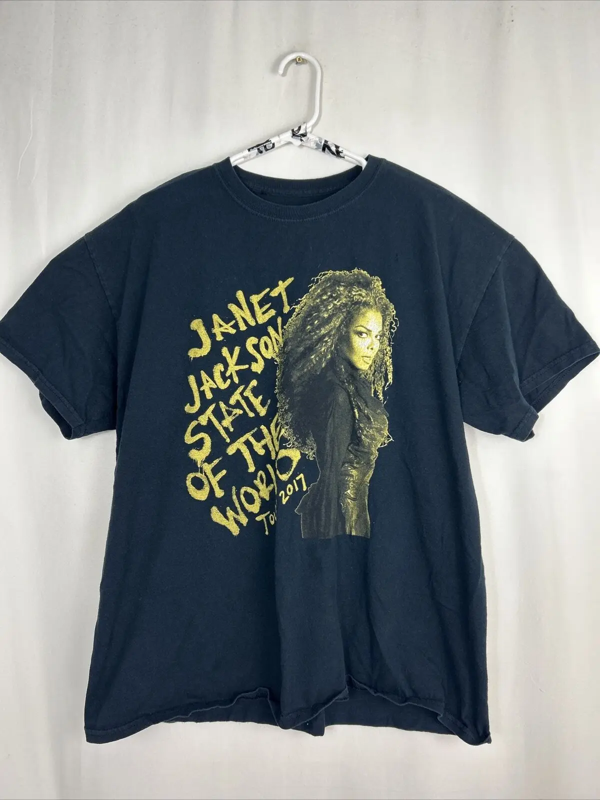 Janet Jackson 2017 State Of The World Tour T Shirt Large Concert R B Black