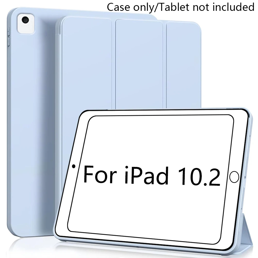 

Case for iPad 9th/ 8th/ 7th Generation Case 10.2 Inch (2021/2020/2019 Release), Slim Smart Cover with Soft Silicone Shell Back