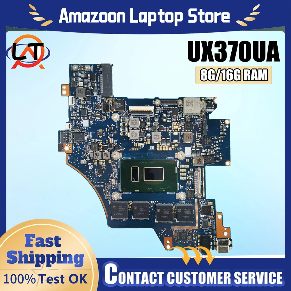 

Для ASUS ZenBook Flip Q325UAR Q325UA UX370 UX370U UX370UA материнская плата ноутбука процессор i3 i5 i7 8 ГБ 16 ГБ ОЗУ 100% протестировано