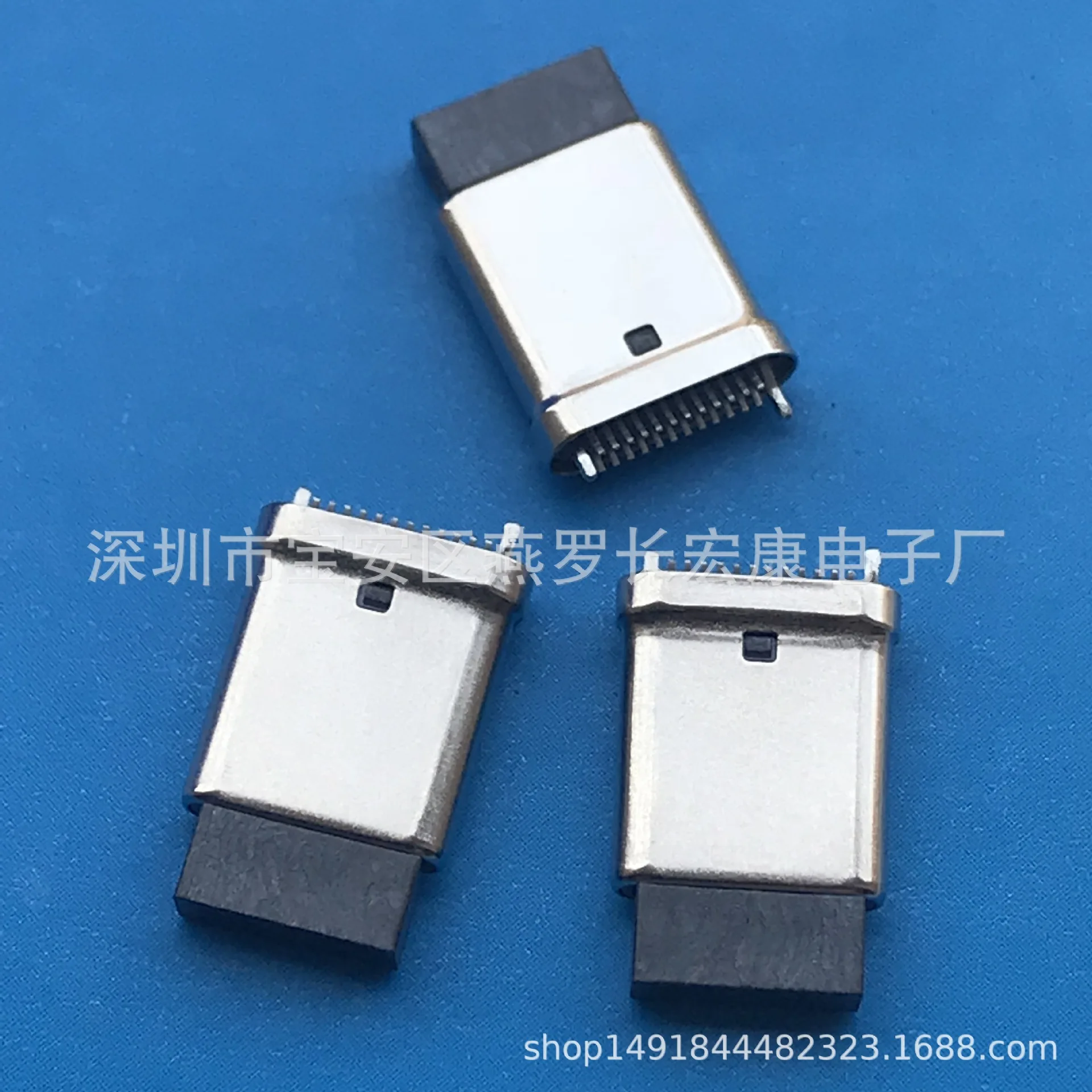 For usb plug type-c2.0 stretch male 3.1 connector 24P splint without plate with dust plug