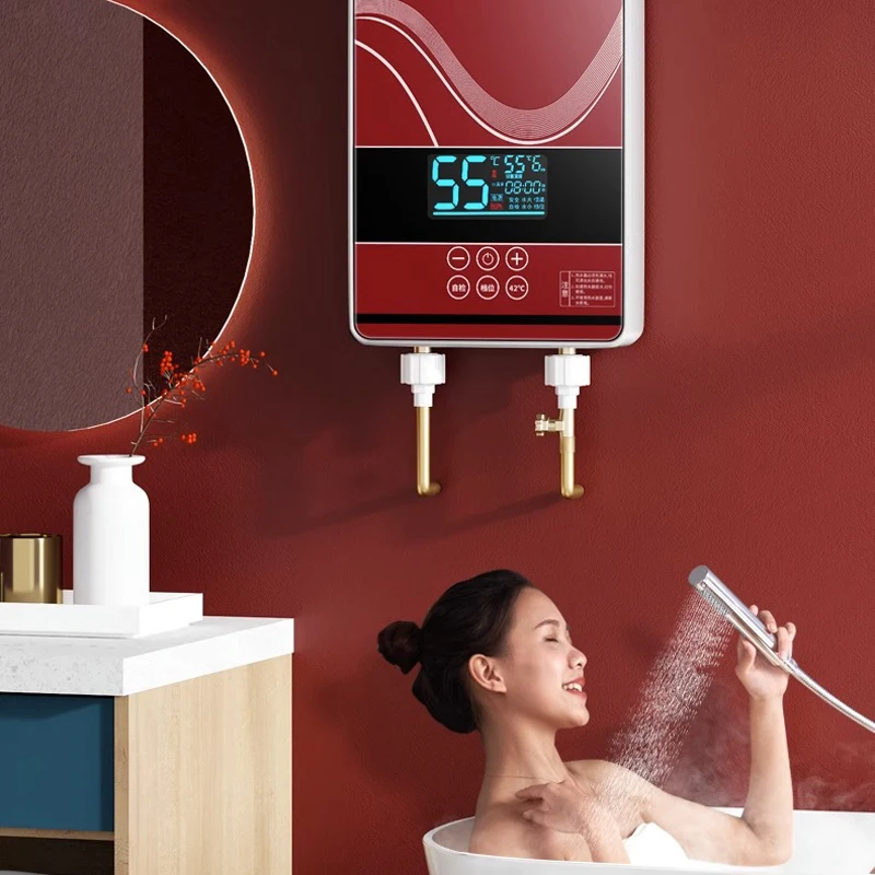 SL-X1-60 Instant Electric Water Heater Household Quick Heat Touch Water Heater Small Bathroom Barber Shop 6000W