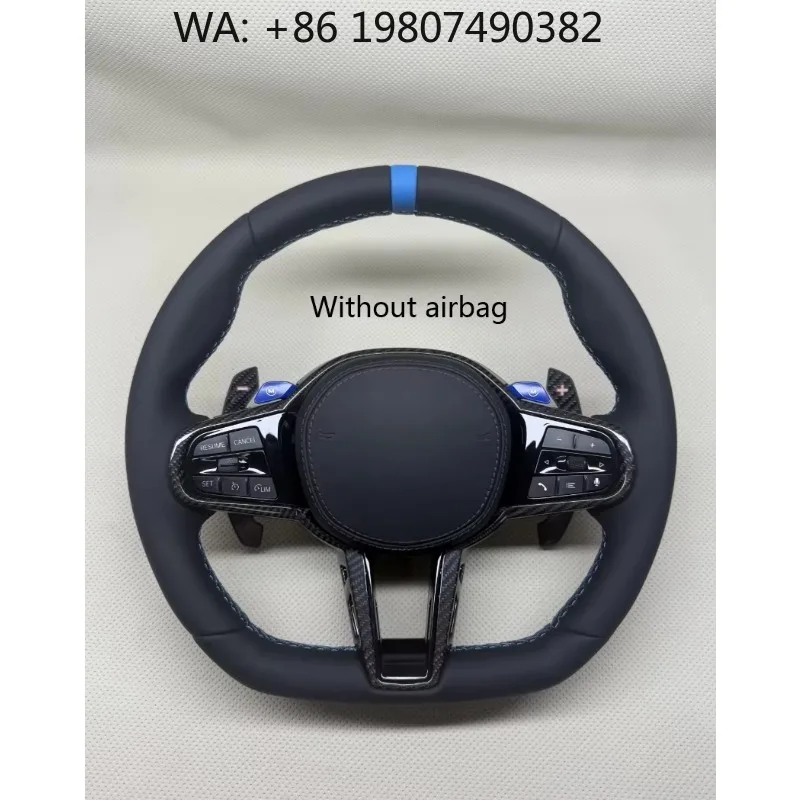 

2018-2024 New Custom Leather Grip Steering Wheel Hot Modified Upgrade Fit G10 G20 G30 G38 Series Models