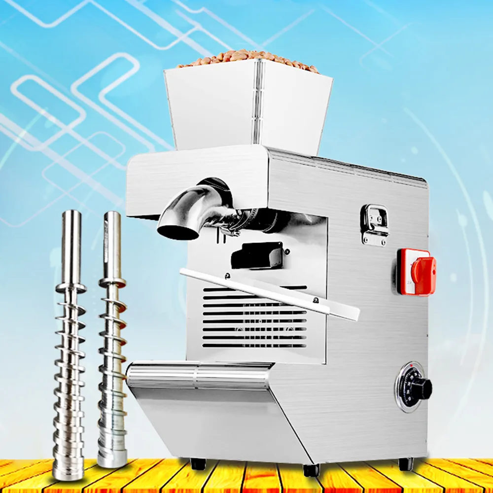 Peanut Oil Presser Intelligent Cold and Hot Oil Presser Electric Oil Pressing Machine Stainless Steel Peanut Sesame Oil Press