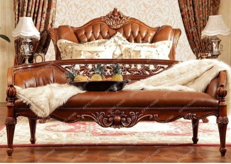 

solid wood bedside stool leather bed backrest home door bedroom