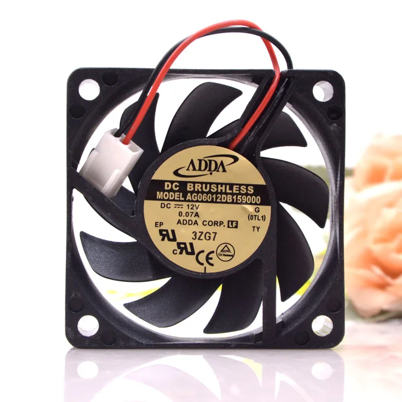 

AG06012DB159000 For Adda DC 12V 0.07a 6015 Ultra-Quiet CPU Motherboard Cooling Fan 6cm