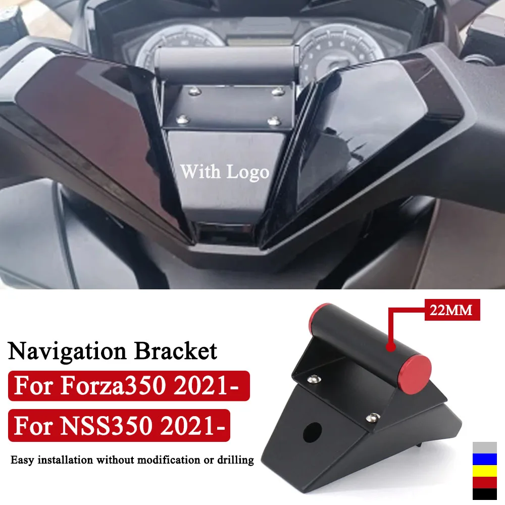 

For Honda Forza 350 NSS Forza350 NSS350 2021-2025 2024 New Motorcycle Smartphone Phone Stand Holder GPS Navigation Plate Bracket
